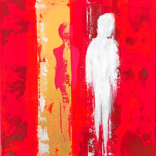 Red Threshold I van Nara Ziyou, Schilderij te koop op Singulart