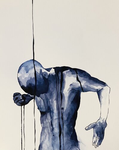 Light and shadow par Marcello Fischer, Œuvre sur papier en vente sur Singulart