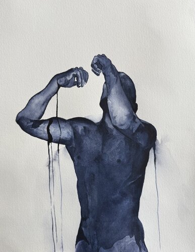 Light and shadow par Marcello Fischer, Œuvre sur papier en vente sur Singulart