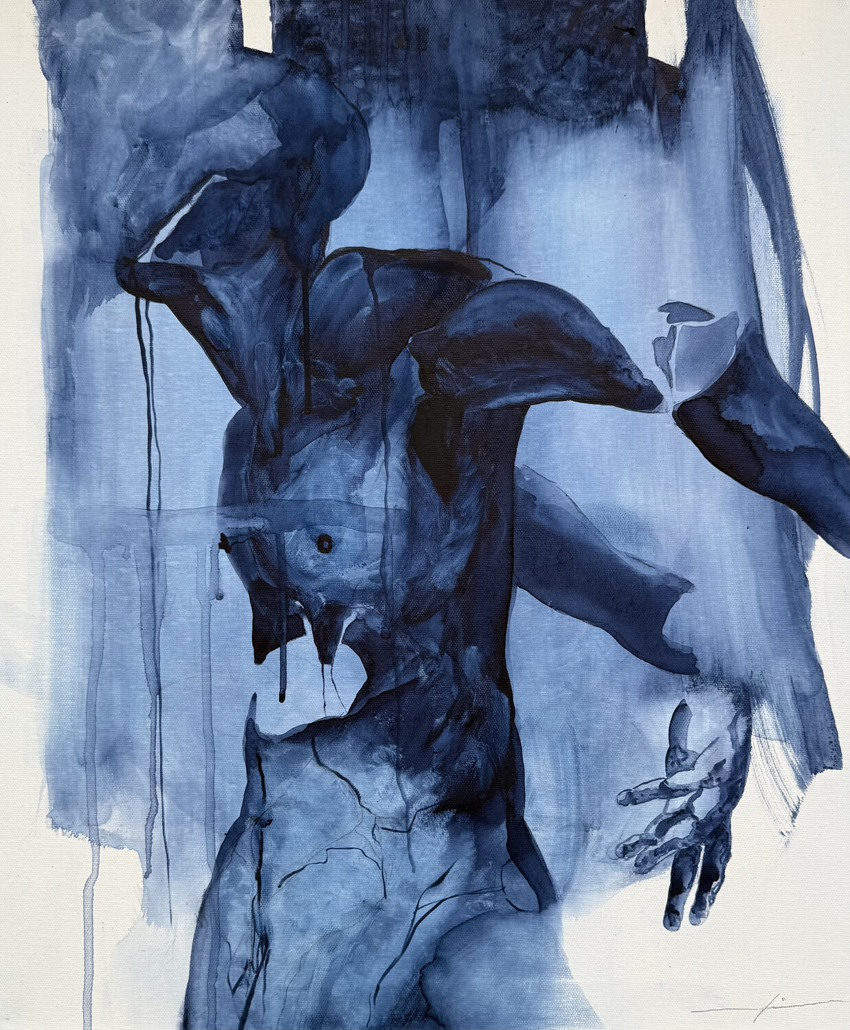 Human shell Marcello Fischer Original painting for sale