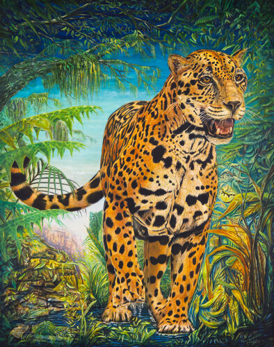 Jaguar von Olaf Plantener, Malerei kaufen auf Singulart