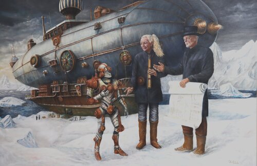 Explorer van Olaf Plantener, Schilderij te koop op Singulart