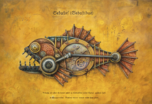 Sebastes by Olaf Plantener, Painting for Sale on Singulart