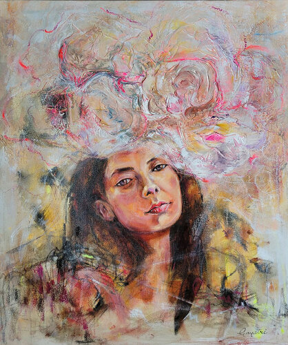 Blooming thoughts von Gayatri Yelegaonkar, Malerei kaufen auf Singulart