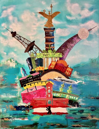 Berlin Trilogie 3 by Rebecca Rieger, 회화 for Sale on Singulart