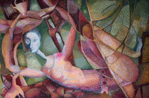 Roter sommer di Mariya Naydis, Pittura in vendita su Singulart