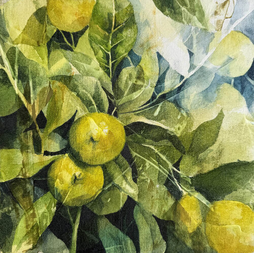 Limonero 30 x 30 van Nacho Muñoz Cano, Schilderij te koop op Singulart