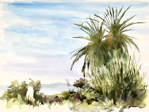 Palmeral 02 van Nacho Muñoz Cano, Schilderij te koop op Singulart