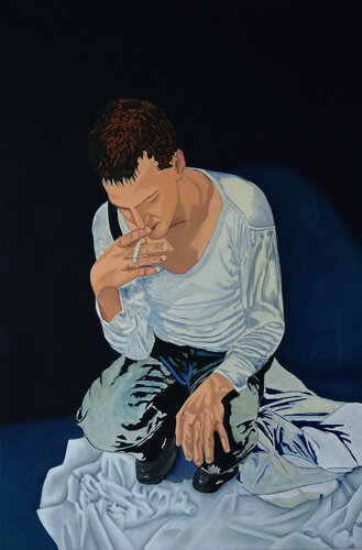 "Zündholz 3." par Mike Wosnitzka, Peinture en vente sur Singulart