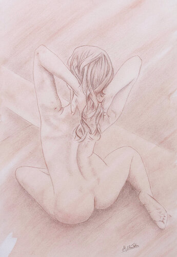 "Nude I." par Mike Wosnitzka, Œuvre sur papier en vente sur Singulart