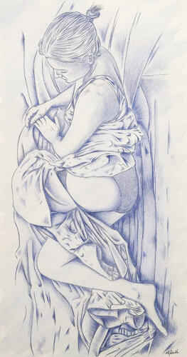 "Madeleine II." par Mike Wosnitzka, Œuvre sur papier en vente sur Singulart