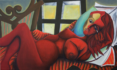 "Interimsliebende" von Mike Wosnitzka, Malerei kaufen auf Singulart