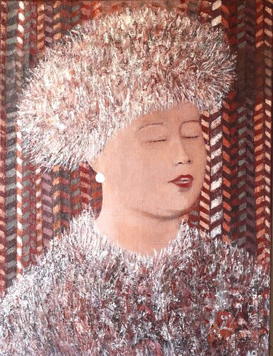 Ella Fitzgerald, chanteuse van Nicole Bovard, Schilderij te koop op Singulart