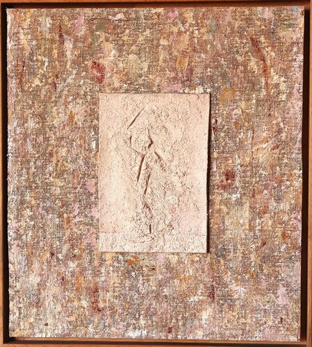 Figure rose II Cara Pace 5 van Nicole Bovard, Schilderij te koop op Singulart