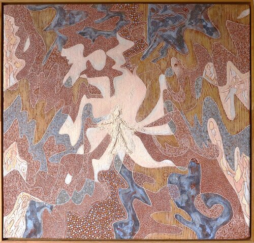 Figure blanche III - Cara Pace 15 van Nicole Bovard, Schilderij te koop op Singulart