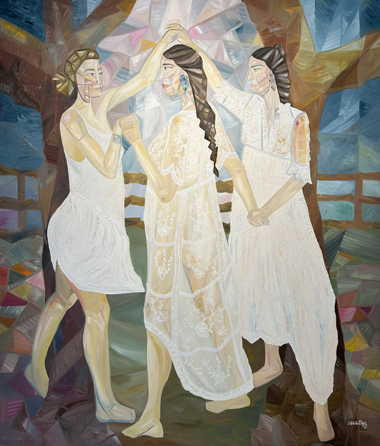 La Divina Unión Sofía Balut Páez Original painting for sale