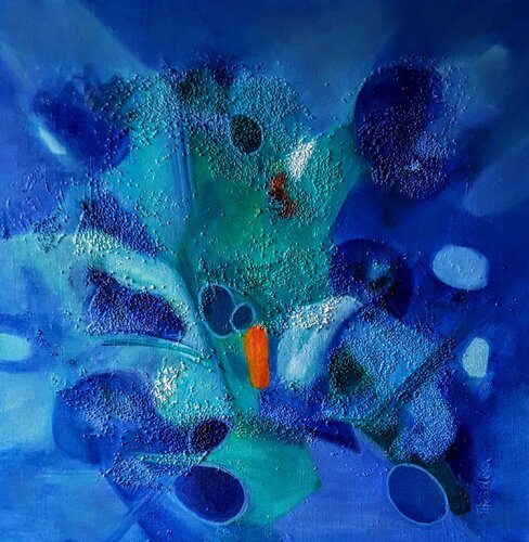 Ma Rivière IV- N°3006 van Théodora BERNARDINI, Schilderij te koop op Singulart