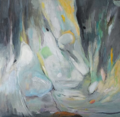 Ma Rivière  XXVIII - N°3509 by Théodora BERNARDINI, Painting for Sale on Singulart