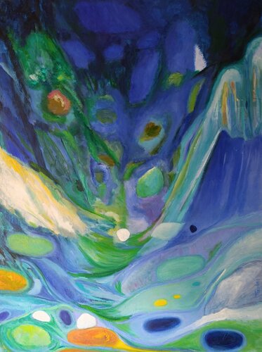 Ma Rivière II - N°3101 van Théodora BERNARDINI, Schilderij te koop op Singulart