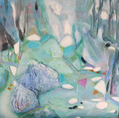 Ma Rivière XXII - N°3313 - van Théodora BERNARDINI, Schilderij te koop op Singulart