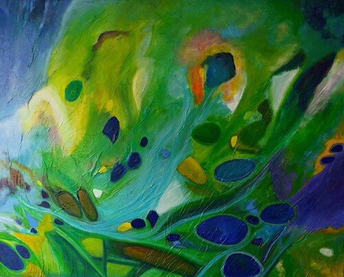 Ma Rivière III - N°3102 - van Théodora BERNARDINI, Schilderij te koop op Singulart