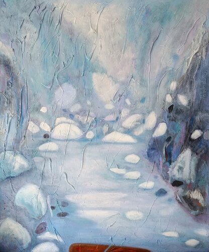 Ma Rivière XIX - N°3308 - van Théodora BERNARDINI, Schilderij te koop op Singulart