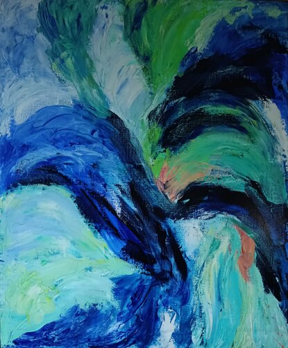 Rencontre1 -N°543 - van Théodora BERNARDINI, Schilderij te koop op Singulart