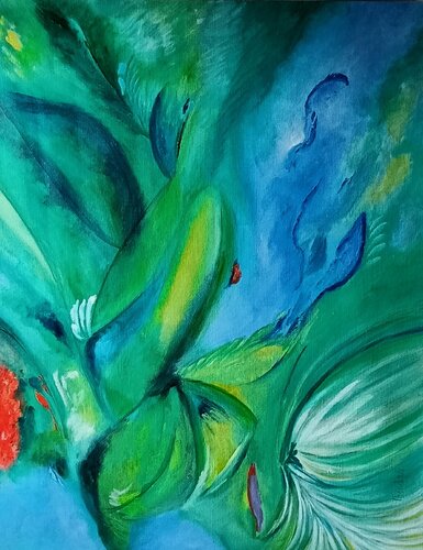 Cararïbes - N°3103 - van Théodora BERNARDINI, Schilderij te koop op Singulart