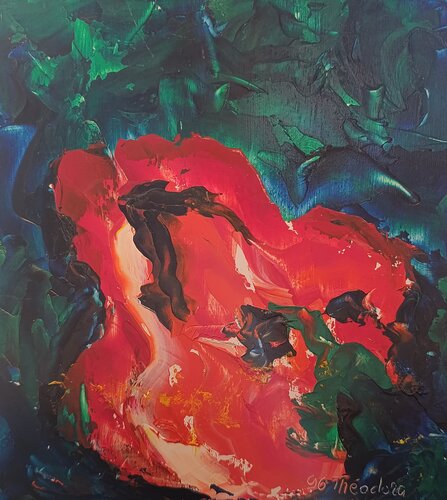 Pétale de Feu par Théodora BERNARDINI, Peinture en vente sur Singulart