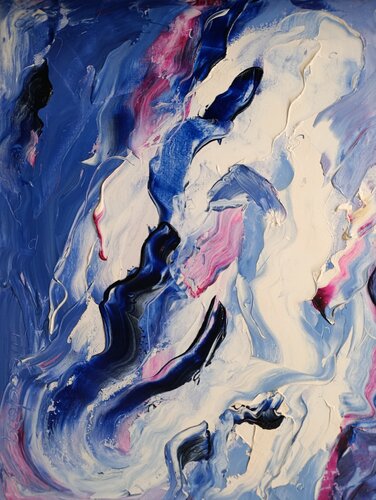 "ÉCUME d'AZUR" N°1120 by Théodora BERNARDINI, Painting for Sale on Singulart
