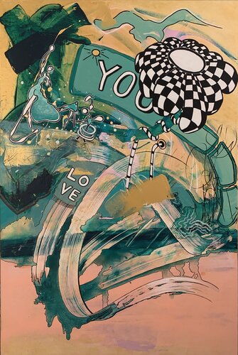 "Along the road where only Love can see ..." di Yasmin Ada-Tarsousi, Pittura in vendita su Singulart