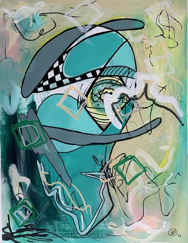 Improvisation 2 van Yasmin Ada-Tarsousi, Schilderij te koop op Singulart