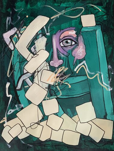 Improvisation 8 di Yasmin Ada-Tarsousi, Pittura in vendita su Singulart