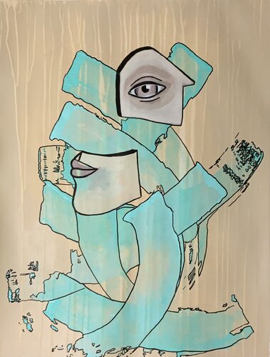 Improvisation 19 di Yasmin Ada-Tarsousi, Pittura in vendita su Singulart