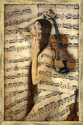 Antigones Moment musikalischer Ruhe von Jo Steinmetz, Druck kaufen auf Singulart