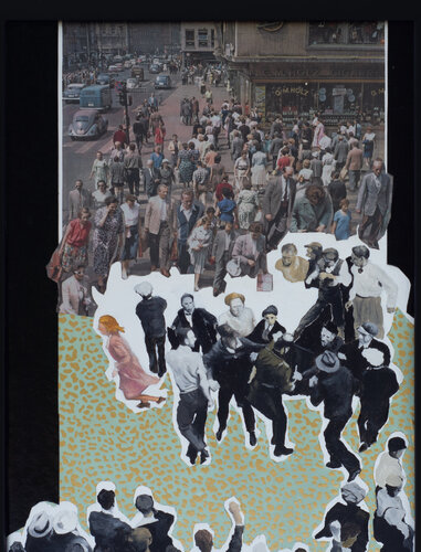 Papiercollage/Ölbild No. 80 di Anna Pocher, Pittura in vendita su Singulart