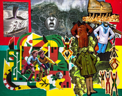 Kinder in Orange von Anna Pocher, Werk auf Papier kaufen auf Singulart