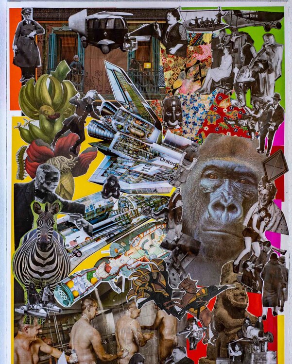 "Männer" Collage No. 5 Anna Pocher