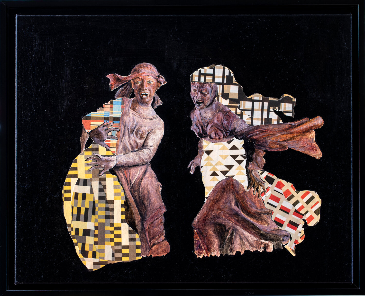 Papiercollage/Ölbild No. 97 Anna Pocher