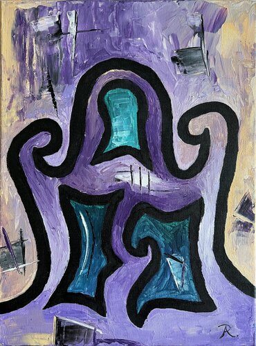 Violet Labyrinth de Alexander Ribo, Pintura a la venta en Singulart