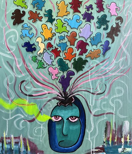 Overthink de Alexander Ribo, Pintura a la venta en Singulart