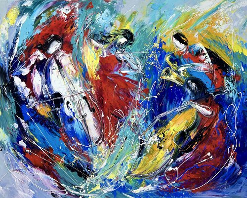 Music that is visible van Marietta Martirosyan, Schilderij te koop op Singulart