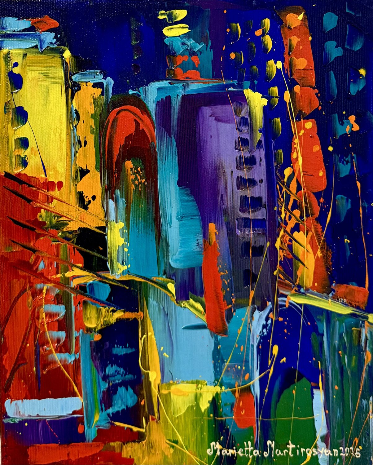 City of a New Day Marietta Martirosyan Originalgemälde zu verkaufen