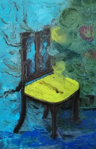 The Eldering Chair von Dan Zyzniewski, Malerei kaufen auf Singulart