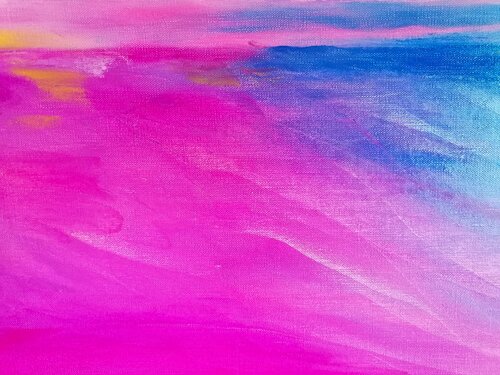 Dawn Over The La Reina Beach di Dan Zyzniewski, Pittura in vendita su Singulart