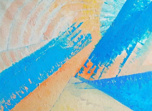 The Blue and The Yellow Study van Dan Zyzniewski, Schilderij te koop op Singulart