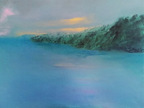 The Calmness of Lago Maggiore van Dan Zyzniewski, Schilderij te koop op Singulart