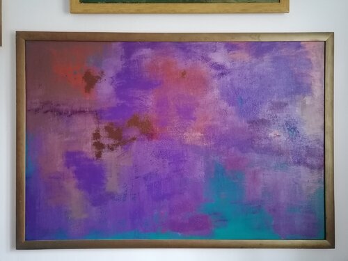 The Purple, Blue, Copper and Gold von Dan Zyzniewski, Malerei kaufen auf Singulart