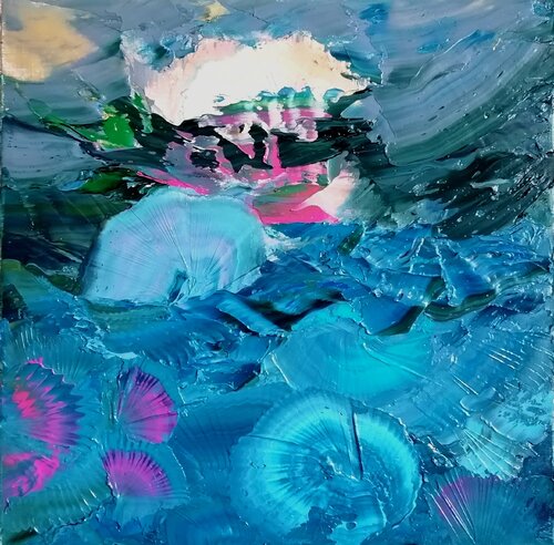 The Sunrise over The River van Dan Zyzniewski, Schilderij te koop op Singulart
