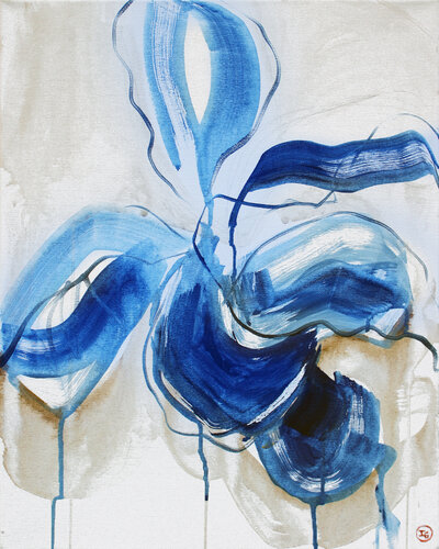 Stillness of Blossoms di Inna Geyyer, Pittura in vendita su Singulart